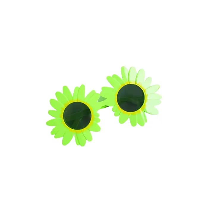 Lunettes de soleil tournesol en forme de petite marguerite, lunettes décoratives de fête amusantes,