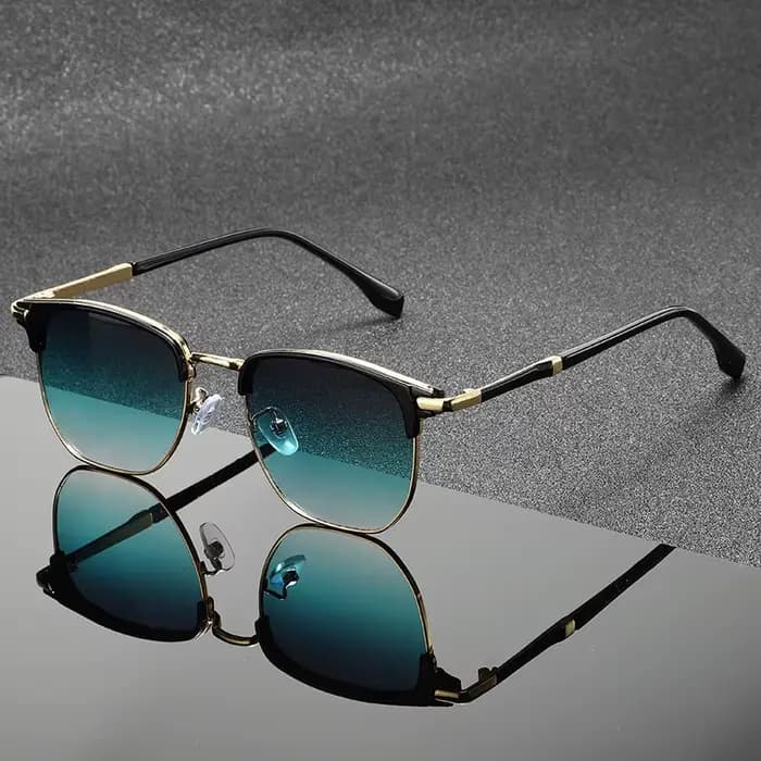 Lunettes de soleil carrées de luxe hommes femmes marque concepteur tendance alliage cadre lunettes d