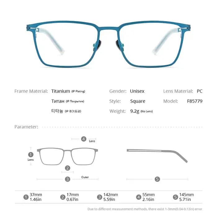 FONEX titane lunettes cadre hommes nouvelle marque Design lunettes carrées ultraléger japonais haute