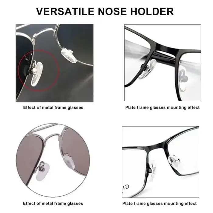 10/20/50 paires/ensemble plaquettes nasales en Silicone pour lunettes plaquettes nasales souples lun