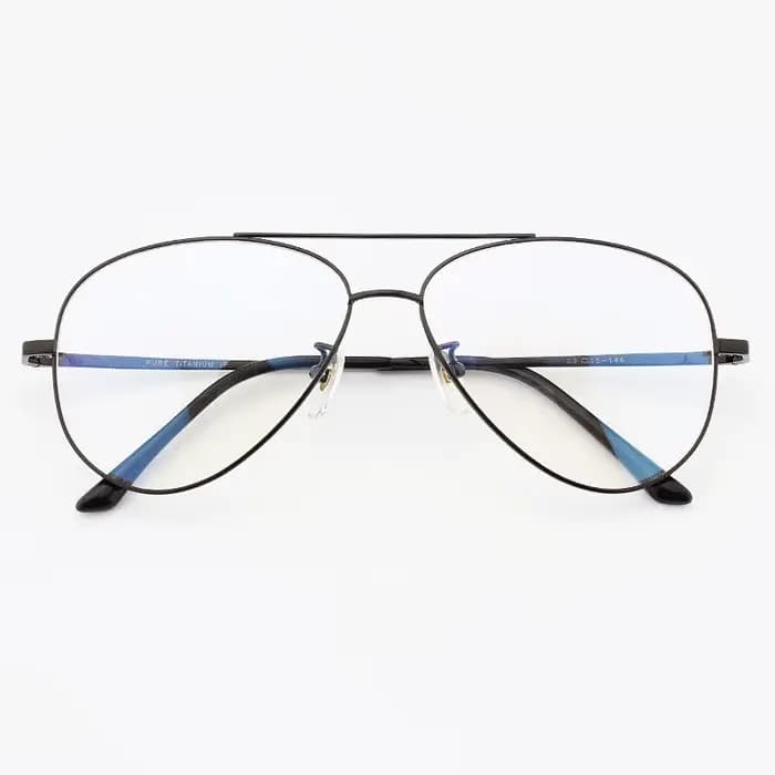 Monture optique en titane pur Prescription hommes lunettes de pilote lunettes de soleil Spectacle gr