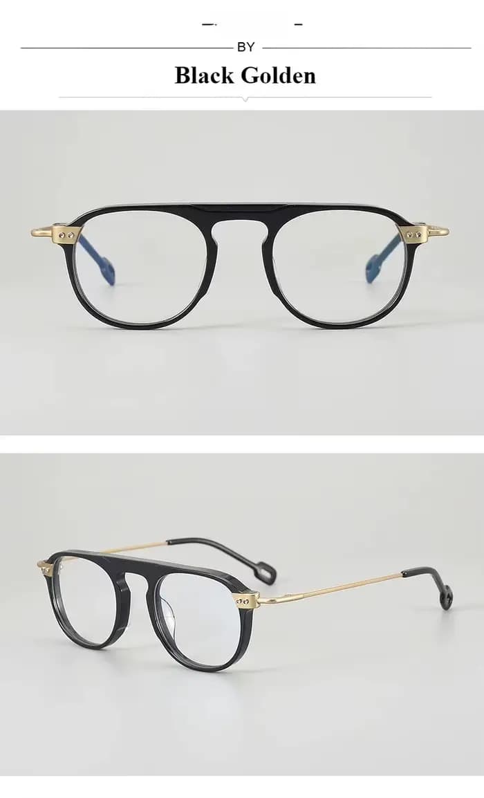 Lunettes de myopie ovales en acétate pour hommes, Vintage, écaille de tortue, faisceau pilote, montu