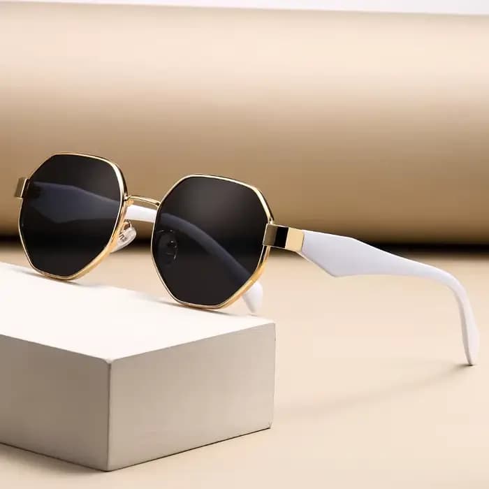 Lunettes de soleil rétro UV400 pour hommes et femmes, monture ronde, lunettes de soleil à la mode, l