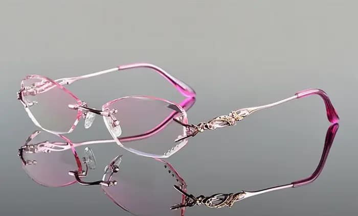 Chashma-Lunettes de lecture myopie, verres teintés de luxe, coupe diamant, monture en titane sans mo
