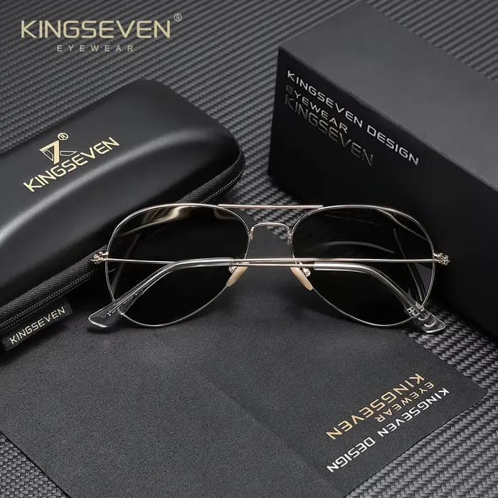 KINGSEVEN Lunettes de soleil polarisées anti-UV400 pour hommes et femmes, ensemble de lunettes de co