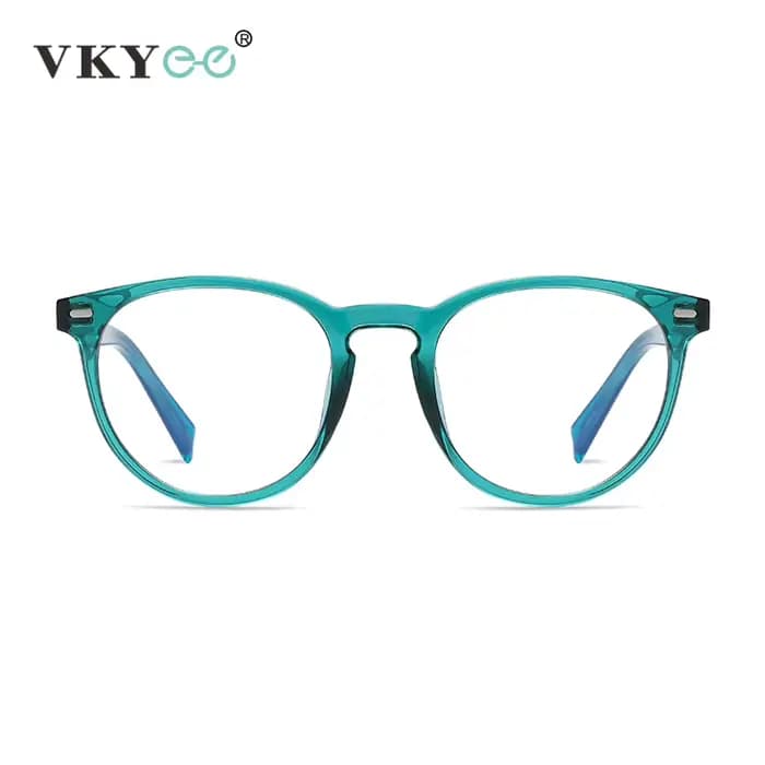 VKYEE rond petit cadre Simple Design de mode femmes Anti-lumière bleue lunettes personnalisables Pre
