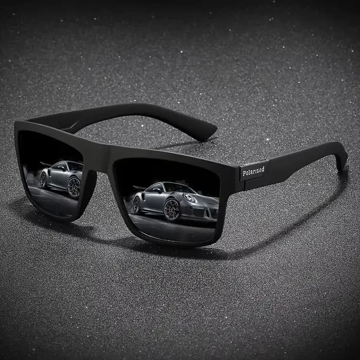 Lunettes de soleil polarisées à la mode pour hommes et femmes, lunettes de soleil carrées Vintage de