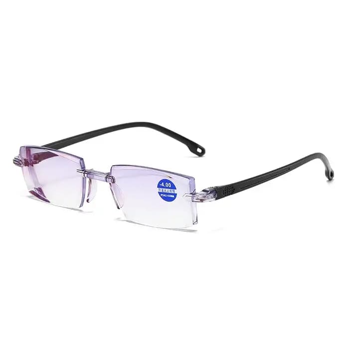 Lunettes de lecture 0 -1.0 à-4.0 myopie Glasse sans monture Anti lumière bleue hommes myopie lunette