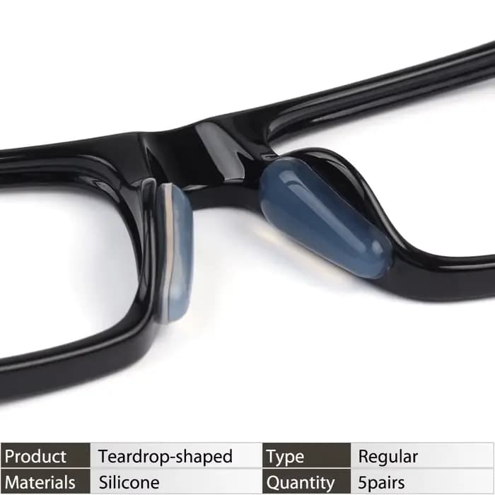 Plaquettes nasales pour lunettes, plaquette nasale pour lunettes adhésive en Silicone souple, plaque