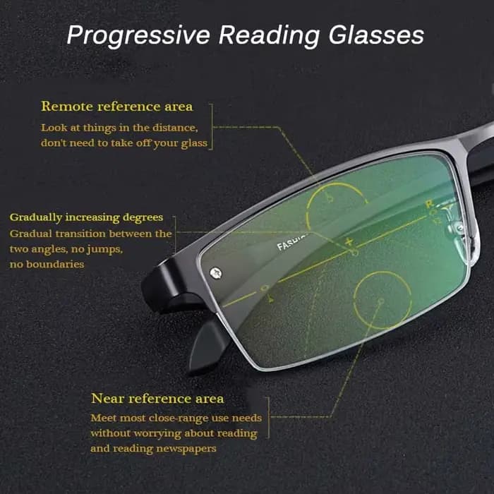 Lunettes de lecture photochromiques progressives intelligentes pour hommes TR90, multifocales, Anti