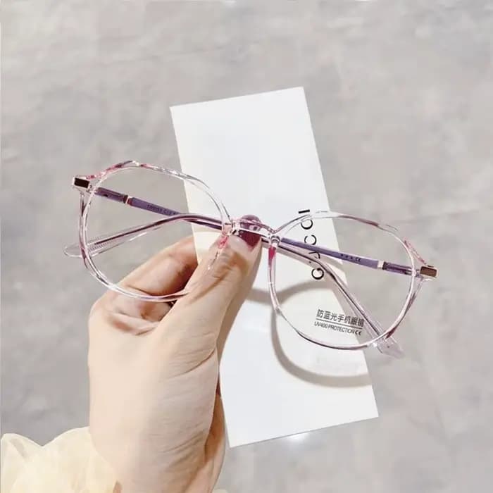 Lunettes d'ordinateur transparentes pour femmes et hommes, lunettes rondes anti-lumière bleue, lunet