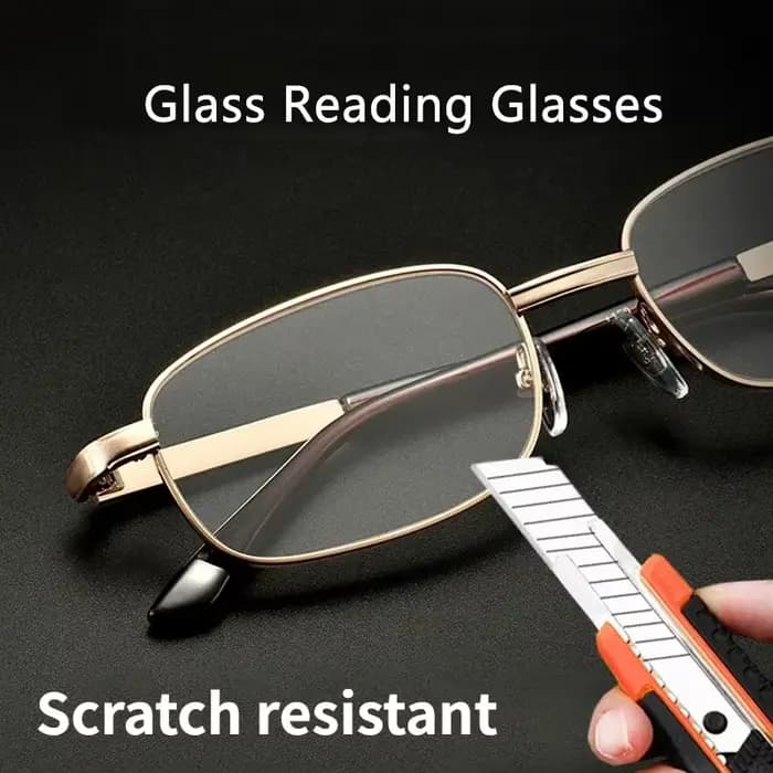 Lunettes de lecture design pour hommes et femmes, monture complète en alliage, verres HD clairs, lun