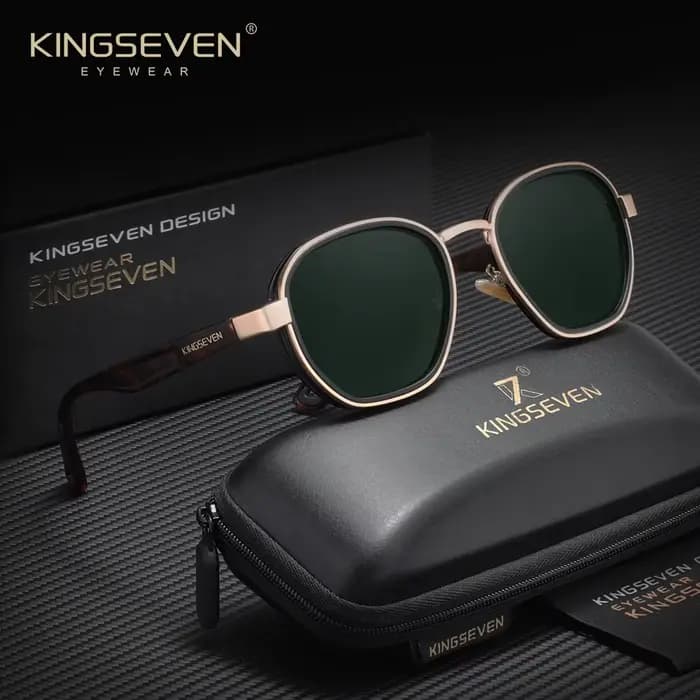 Lunettes de soleil polarisées KINGSEVEN UV400 pour homme et femme, style rétro, mode décontractée, p