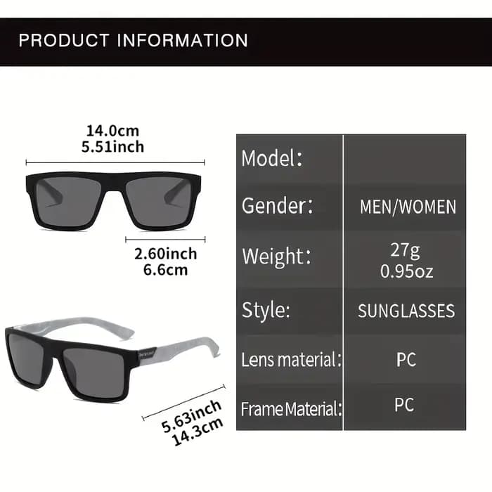 Lunettes de soleil polarisées carrées Vintage pour hommes et femmes, pour la conduite, la pêche, mar