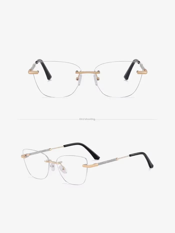 Toketorism – lunettes sans monture pour femmes, lunettes tendance, verres transparents, montures opt