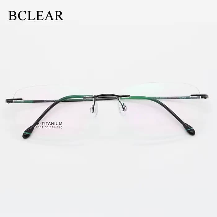 BCLEAR – lunettes de haute qualité en titane pur Ultra léger unisexe, monture optique sans monture,