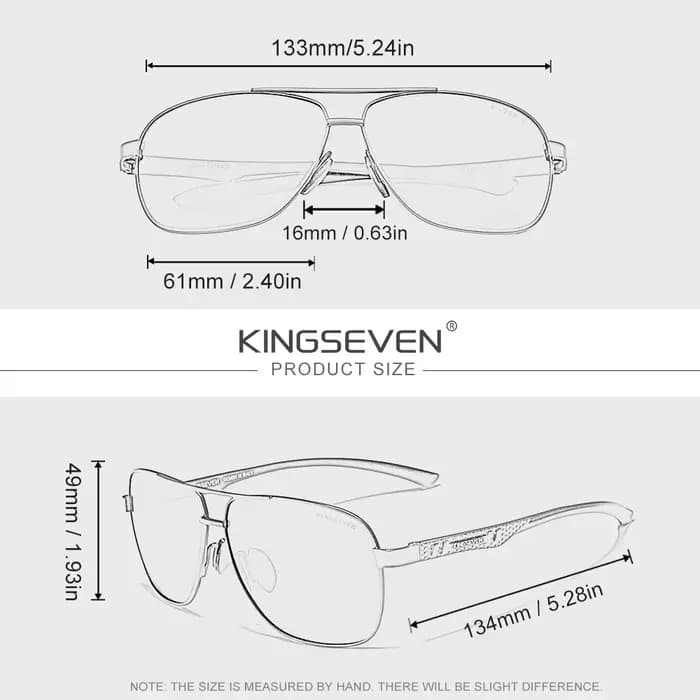 KINGSEVEN – lunettes de soleil classiques pour hommes et femmes, polarisées UV400, rétro, à la mode,