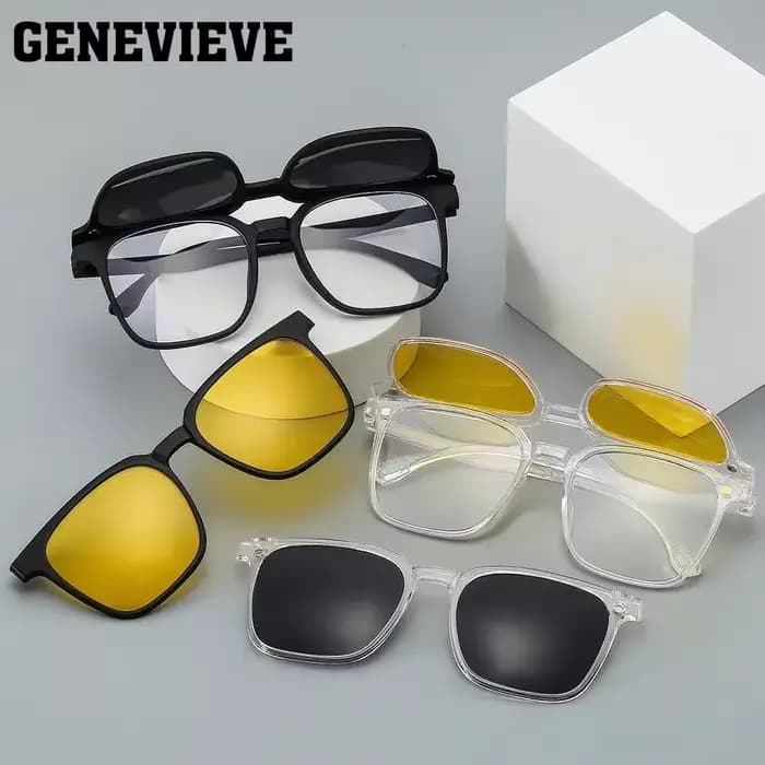 GENEVIEVE nouveau hommes pince magnétique sur lunettes de soleil polarisées sur Prescription hommes
