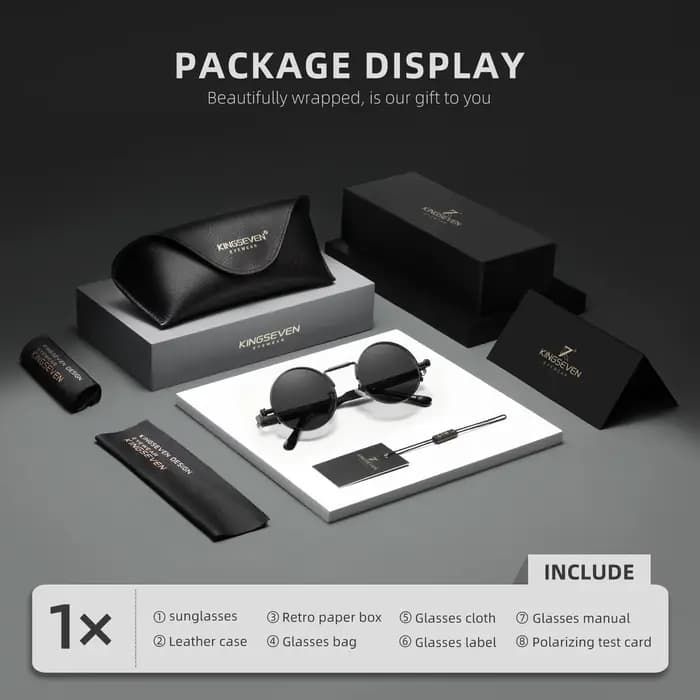 KINGSEVEN Original Designe lunettes de soleil gothique Punk polarisé hommes UV400 lunettes femmes ca