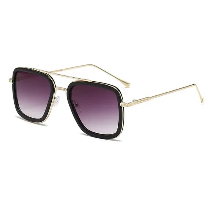Marque Design Tony Stark carré lunettes de soleil pour hommes femmes mode Vintage classique plage vo