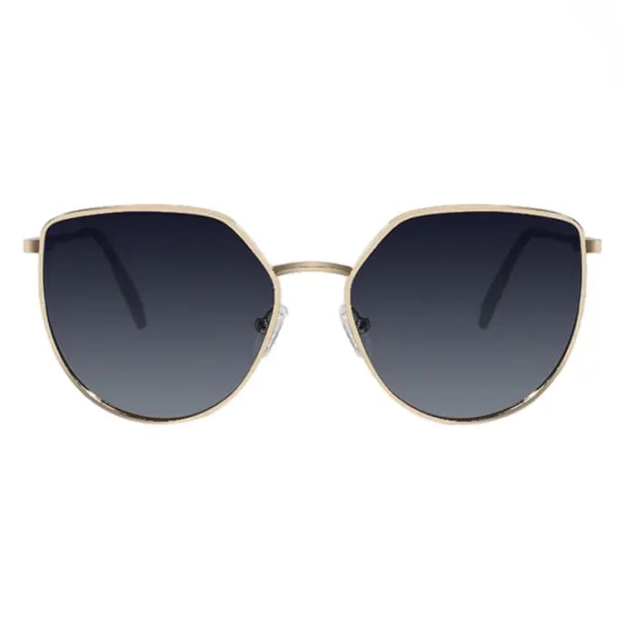 JULI – lunettes de soleil polarisées rondes et carrées pour femmes, monture métallique, de luxe, de