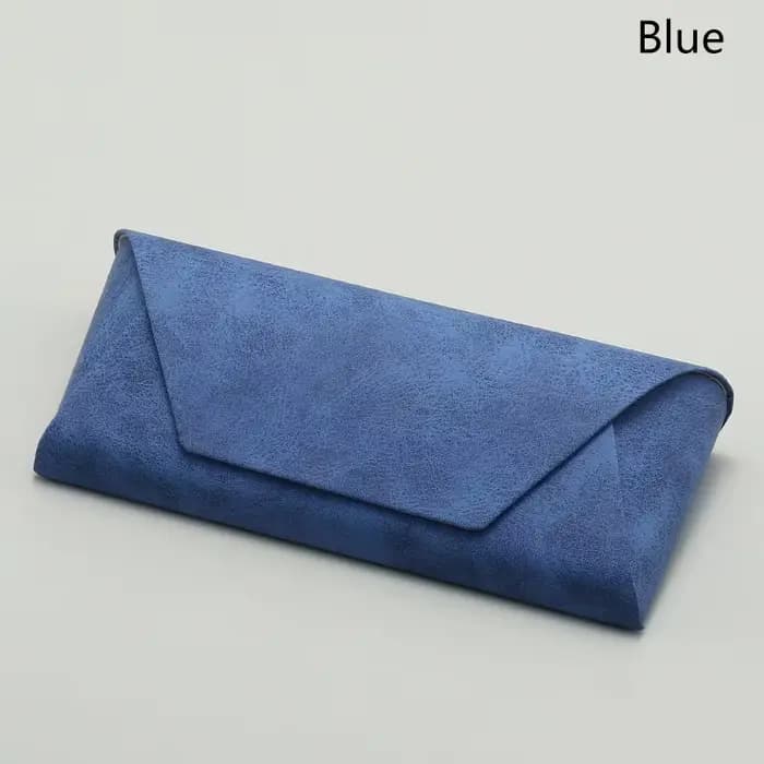 Juste en cuir PU pour lunettes de soleil pour hommes et femmes, étui souple portable pour poudres, a