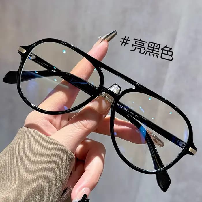 Lunettes de lecture pilote à grande monture Anti-lumière bleue pour hommes et femmes, lumière à la m
