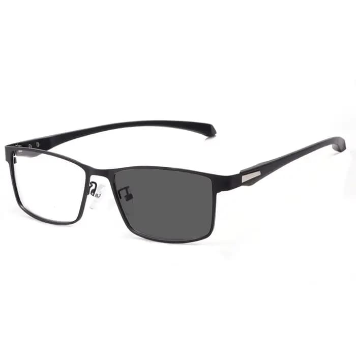 Lunettes de lecture rétro rectangulaires pour hommes, verres intelligents photochromiques, lunettes