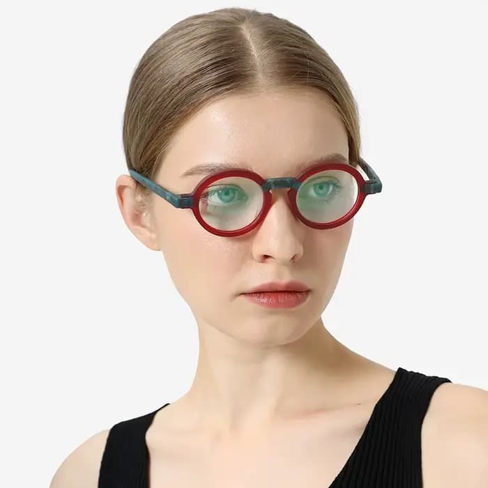 HEPIDEM acétate lunettes cadre femmes marque concepteur rond Nerd lunettes nouveaux hommes épais jap