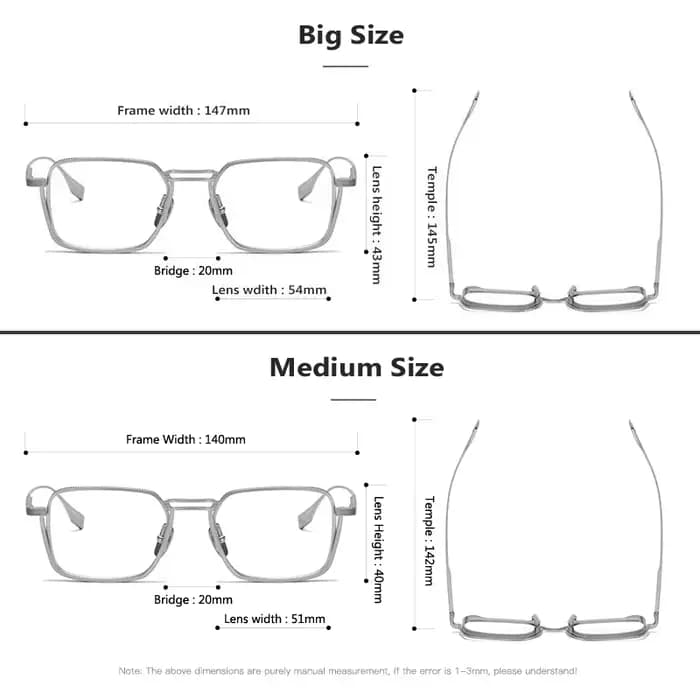 Mode pur titane lunettes cadre hommes femmes marque Design ultraléger montures de lunettes haute qua