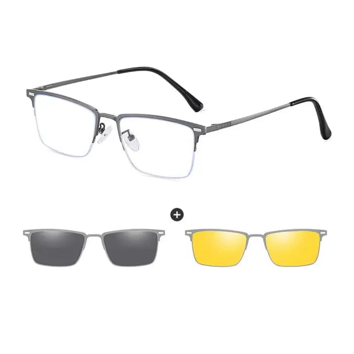 COIan-Lunettes de soleil magnétiques classiques pour hommes, verres polarisés, lunettes de soleil de