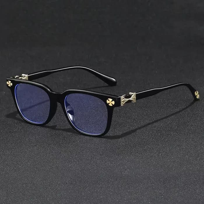 Nouvelles lunettes anti-lumière bleue surdimensionnées pour femmes 2026 avec décorations en strass,