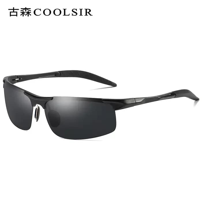 Lunettes de Soleil Polarisées en Aluminium Magnésium pour Homme et Femme, Accessoire de dehors, Visi