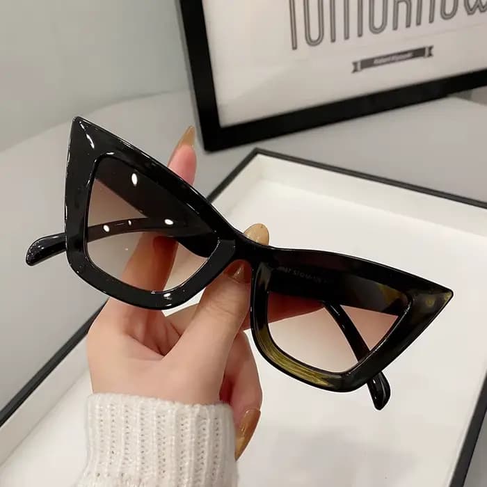 Lunettes de soleil carrées Vintage à grande monture pour femmes et hommes, lunettes de soleil œil de