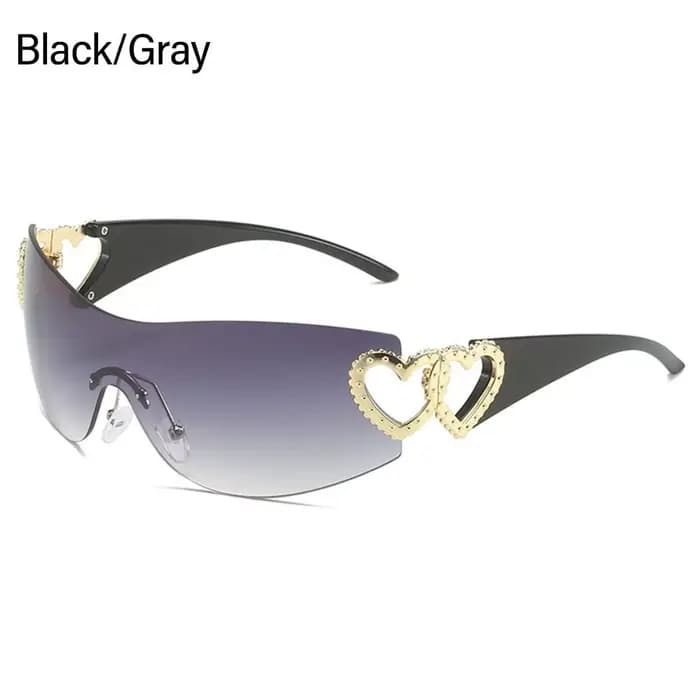 Lunettes de soleil de styliste pour femmes, verres de luxe, tendance, y2k, rose ombré, 2000, 2023