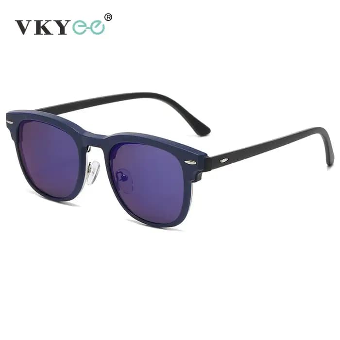 VKYEE lunettes de soleil de mode lunettes à clipser magnétiques demi-monture hommes et femmes lunett