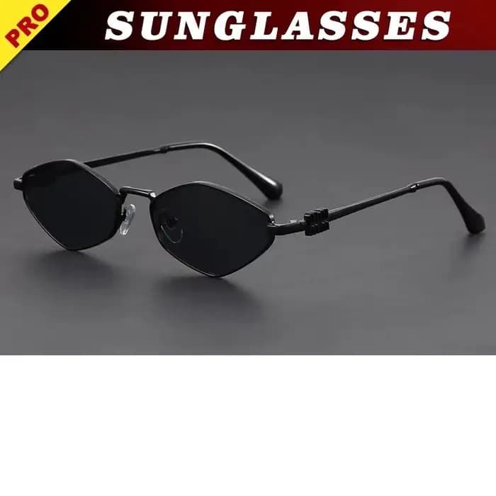 OLLYMURS Lunettes de soleil polygonales pour femmes, style urbain, rétro, pour la conduite, protecti