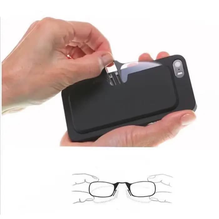 2025 Clip nez Mini lunettes de lecture pour hommes lunettes optiques avec boîte portefeuille lunette