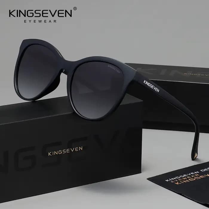 KINGSEVEN Nouvelles Lunettes de Soleil de Luxe pour Femmes, Protection UV400 Polarisée, Style Tendan