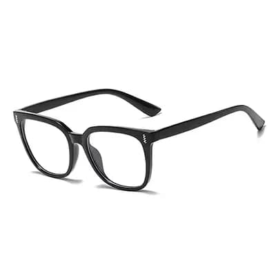 Lunettes pour femmes à la mode avec cadre carré arc-en-ciel coloré Prescription 0 dioptrie qualité l