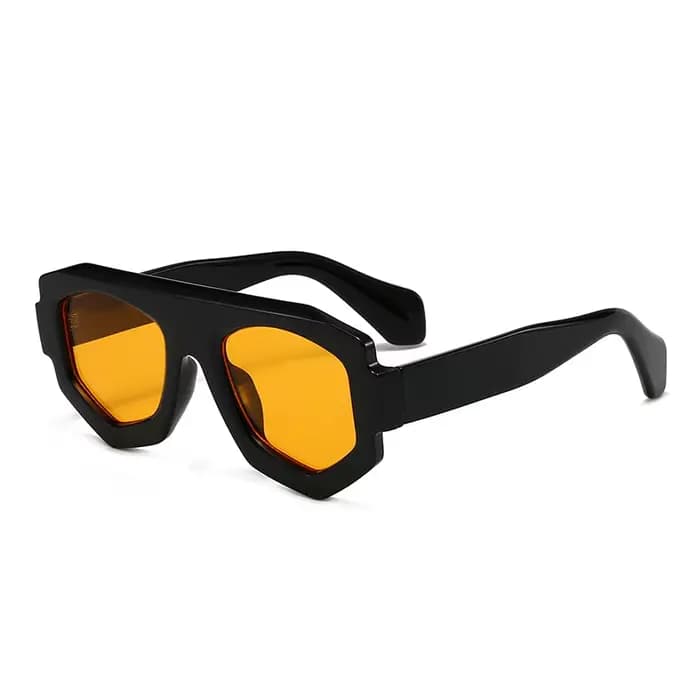 Lunettes de soleil tendance à grande monture irrégulière européenne et américaine pour hommes et fem
