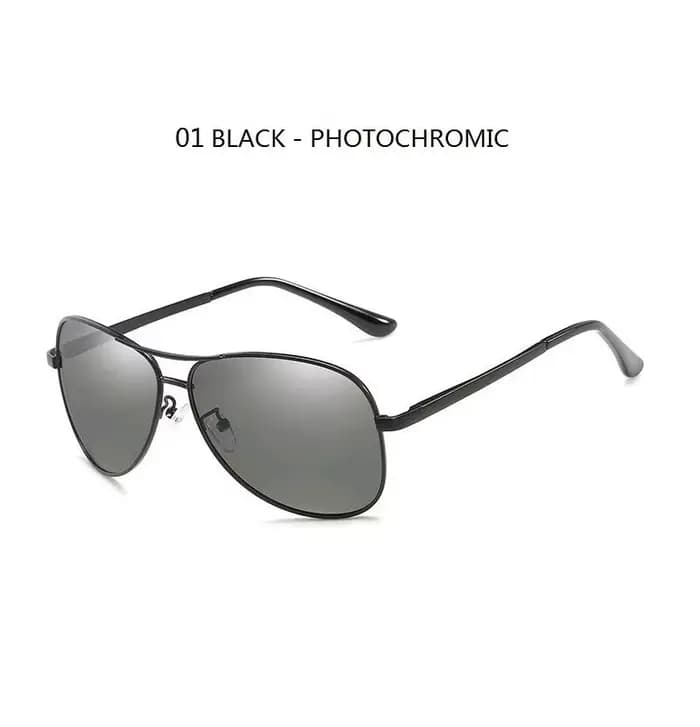 Lunettes de soleil photochromiques polarisées pour hommes, style pilote vintage, pour femmes et homm