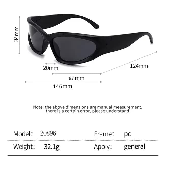 Lunettes de soleil de cyclisme Y2K pour hommes et femmes, lunettes de sport, UV400, nouveau