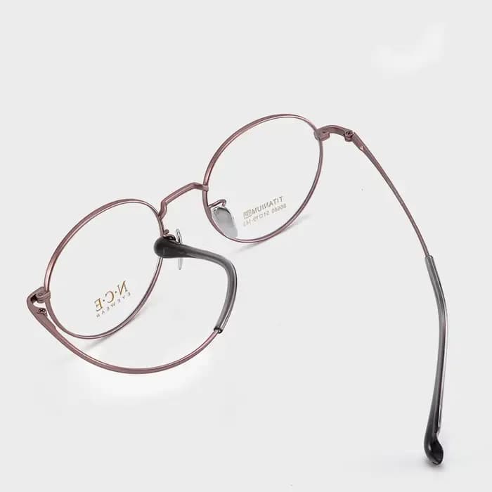 Lunettes rondes rétro en titane Ultra légères, à la mode, petite taille, hypermétropie, myopie, mont