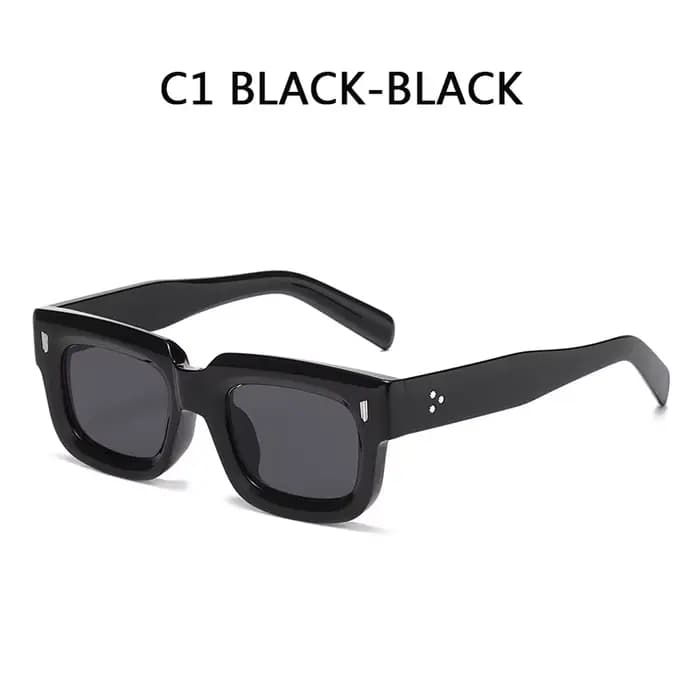 Lunettes de soleil à monture épaisse de Style Hip-hop pour hommes, monture étroite, lunettes de sole
