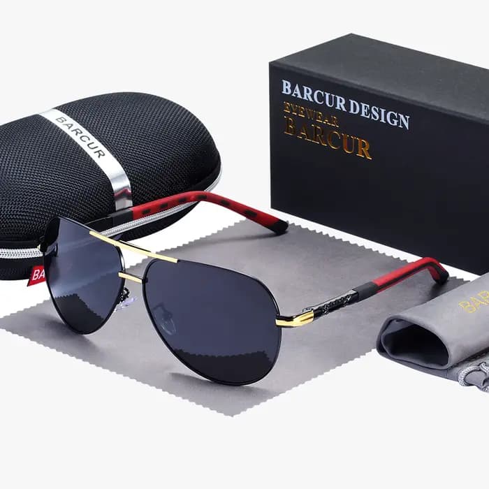 BARCUR – lunettes De soleil polarisées pour hommes et femmes, Protection UV400, pour la conduite