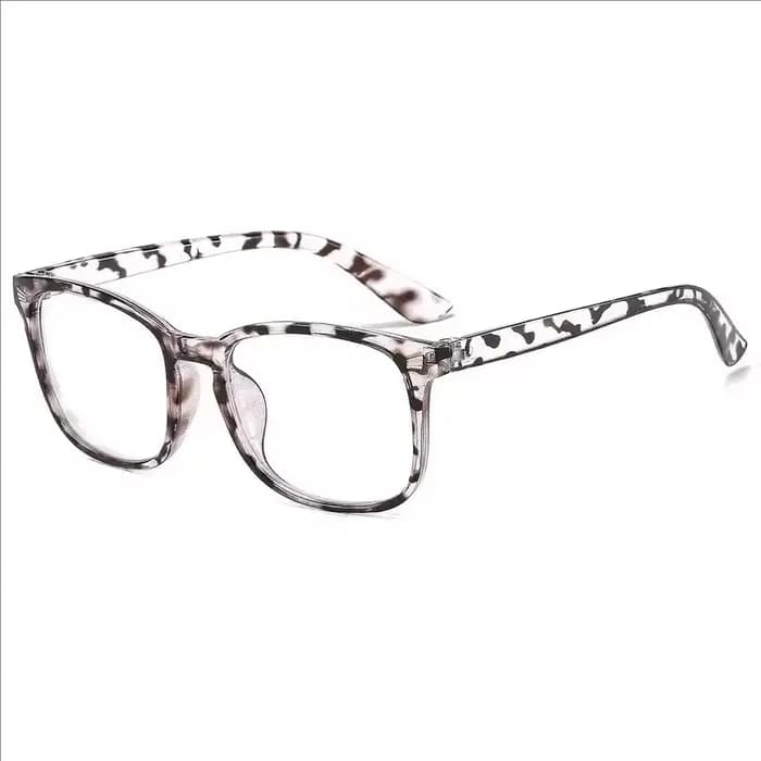 Lunettes à lentilles transparentes carrées minimalistes, barrière de lumière bleue, adaptées à un us