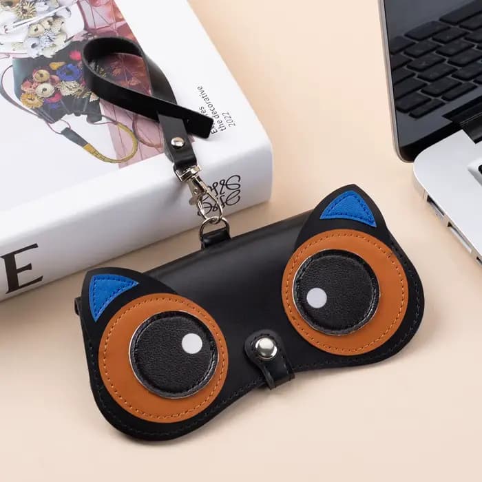 Boîte à lunettes de dessin animé, sac de lunettes de soleil suspendu Portable, Design de luxe, étui