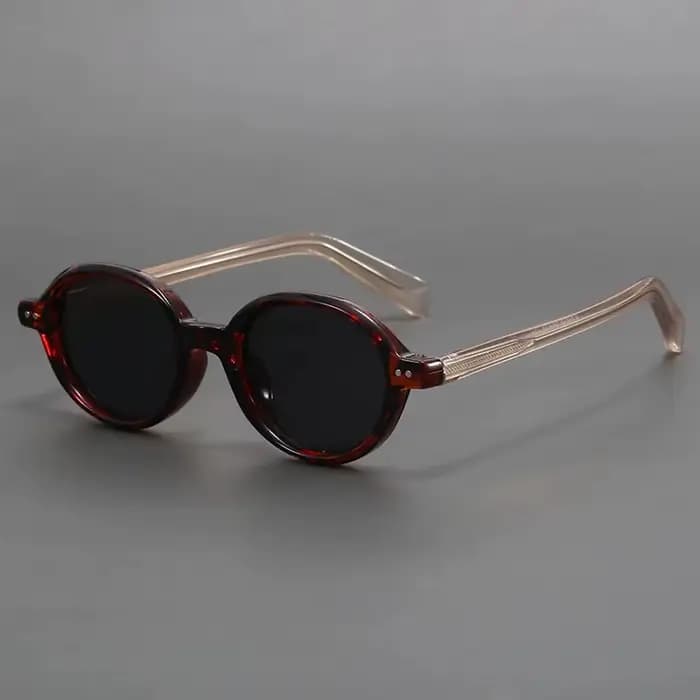 Lunettes de soleil ovales vintage pour hommes et femmes, lunettes léopard, UV400, petite marque de c