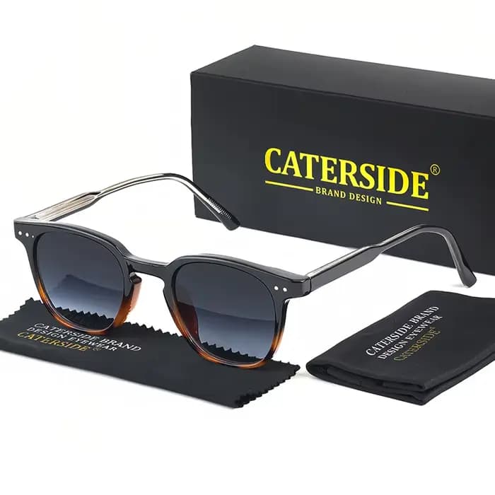 CATERSIDE lunettes de soleil rondes rétro hommes Punk marque de mode Design lunettes de soleil femme